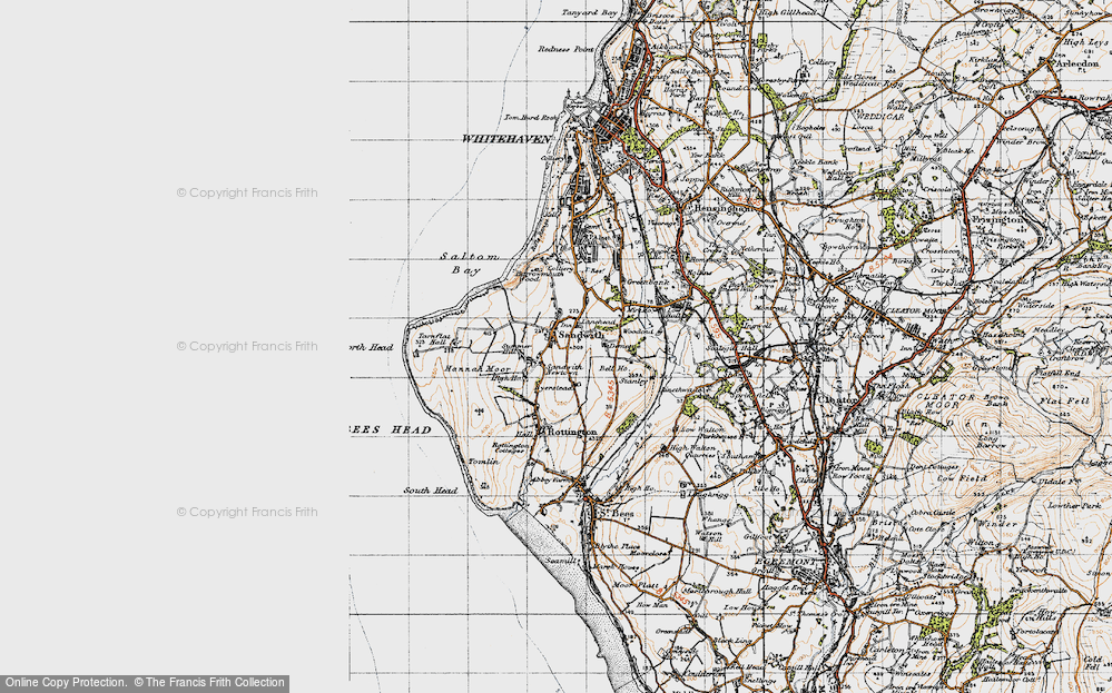 Old Map of Sandwith Newtown, 1947 in 1947