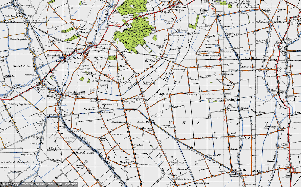 Old Map of Sandy Bank, 1946 in 1946