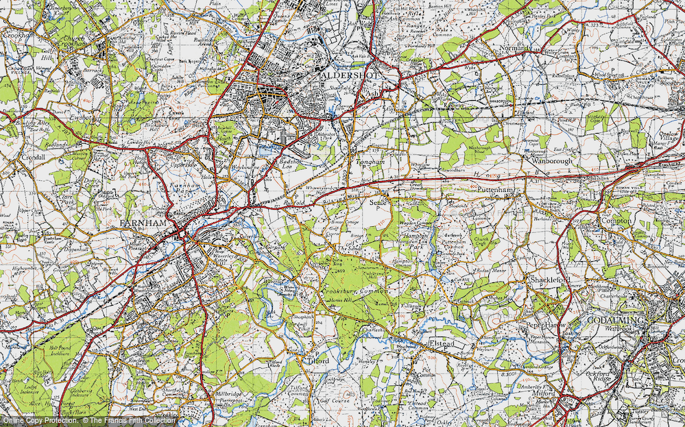 Old Map of Sandy Cross, 1940 in 1940