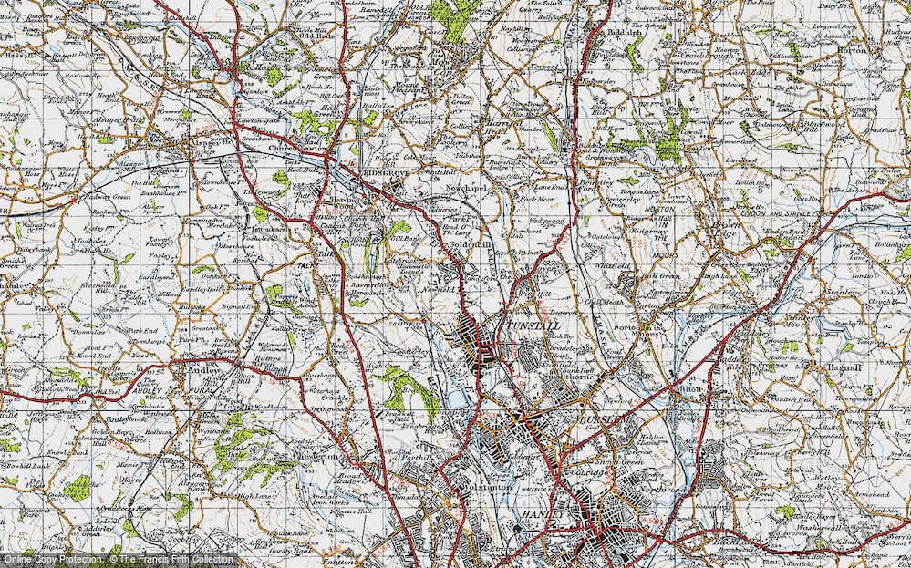 Old Map of Sandyford, 1946 in 1946