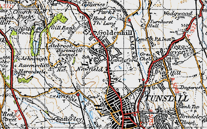 Old map of Sandyford in 1946