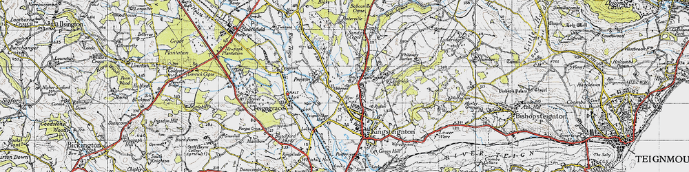 Old map of Sandygate in 1946