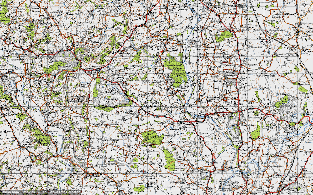 Old Map of Sankyns Green, 1947 in 1947