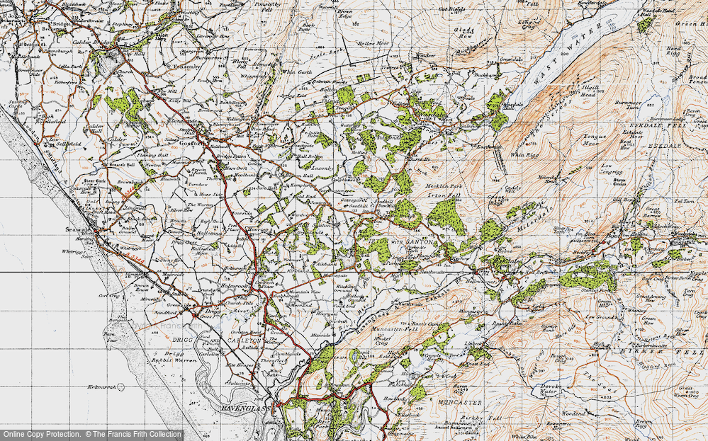 Old Map of Santon, 1947 in 1947