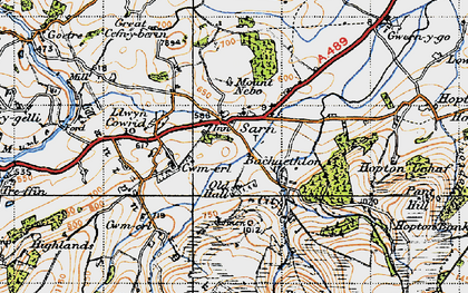 Old map of Bachaethlon in 1947