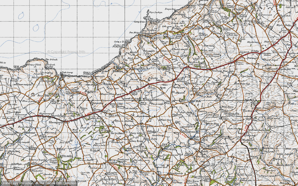 Old Map of Sarnau, 1947 in 1947