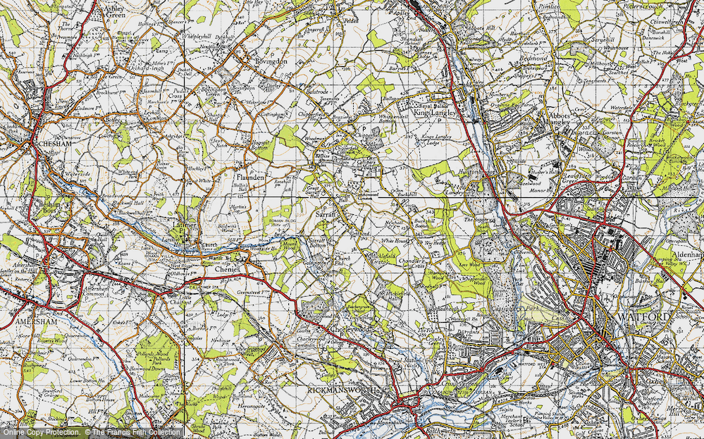 Old Map of Sarratt, 1946 in 1946