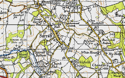 Old map of Sarratt in 1946
