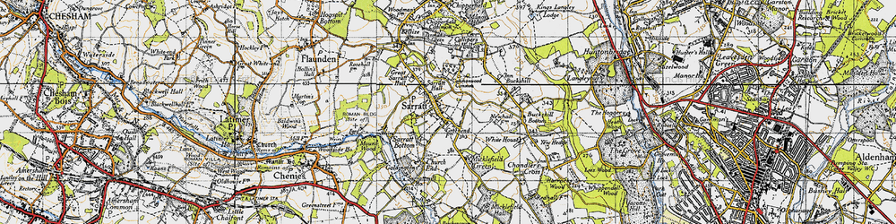 Old map of Sarratt in 1946