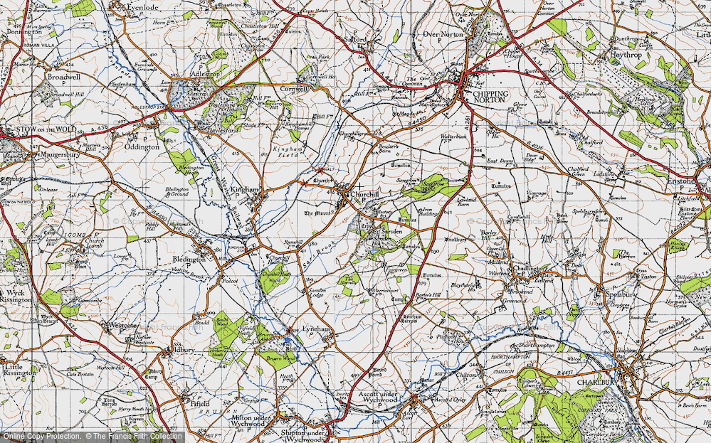 Old Map of Sarsden, 1946 in 1946