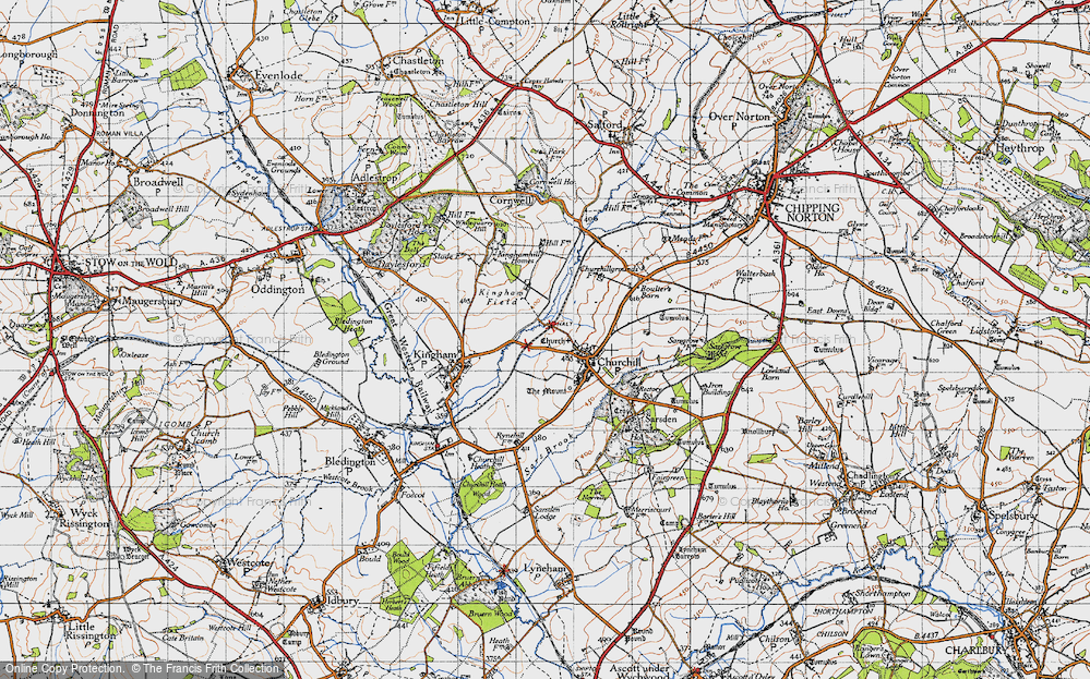 Old Map of Sarsden Halt, 1946 in 1946