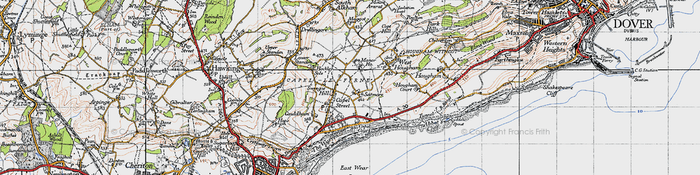 Old map of Satmar in 1947