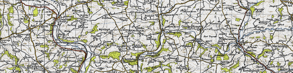 Old map of Broden Hill in 1946