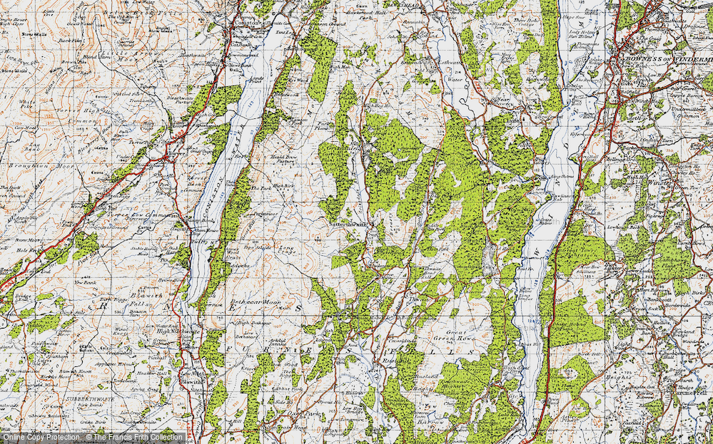 Old Map of Satterthwaite, 1947 in 1947