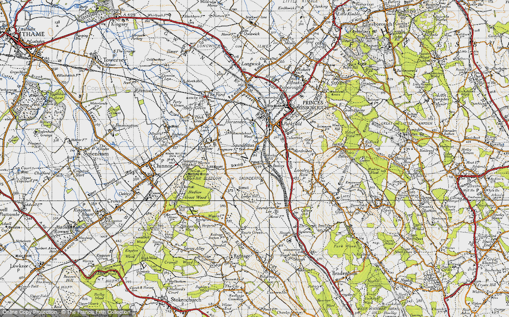 Old Map of Saunderton, 1947 in 1947