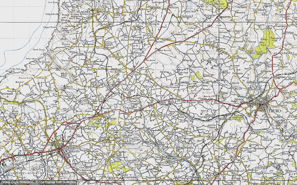 Old Map of Saveock, 1946 in 1946