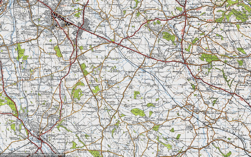 Old Map of Saverley Green, 1946 in 1946