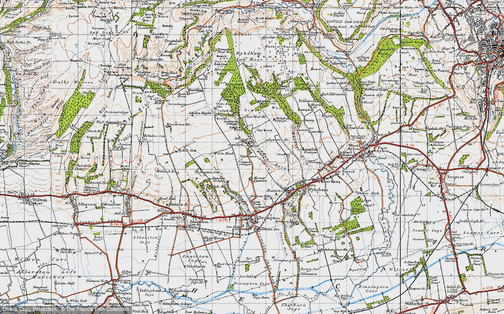 Old Map of Sawdon, 1947 in 1947
