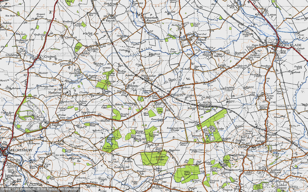 Old Map of Sawyers Hill, 1947 in 1947