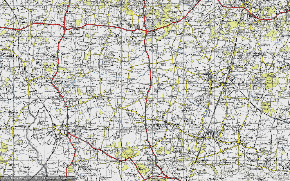Old Map of Sayers Common, 1940 in 1940