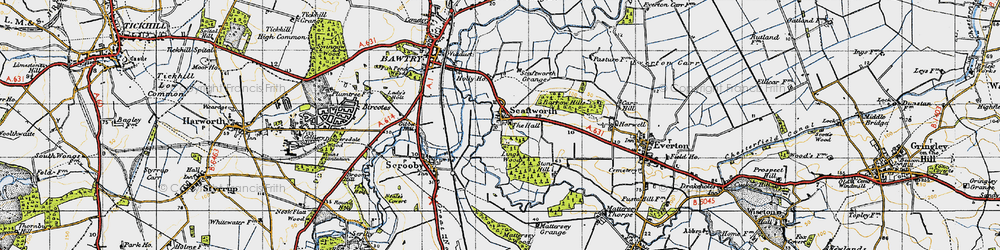 Old map of Ling's Wood in 1947