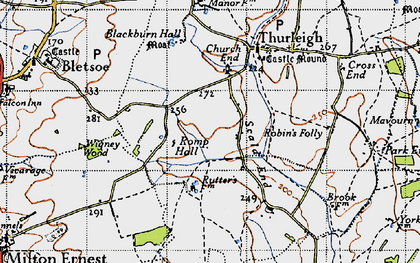 Old map of Wigney Wood in 1946