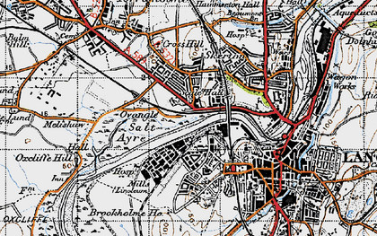 Old map of Scale Hall in 1947