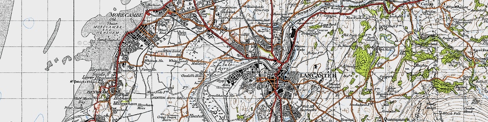 Old map of Scale Hall in 1947
