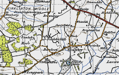 Old map of Scalebyhill in 1947