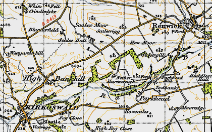 Old map of Scales in 1947