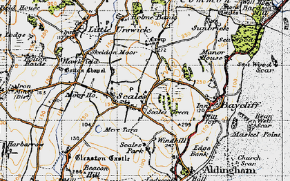 Old map of Scales in 1947