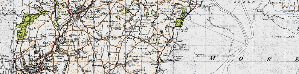 Old map of Scales in 1947