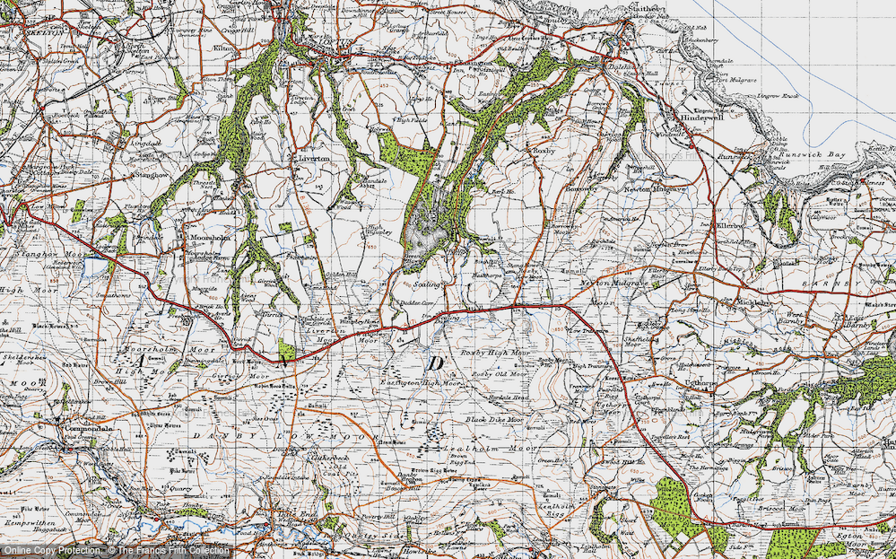 Old Map of Scaling, 1947 in 1947