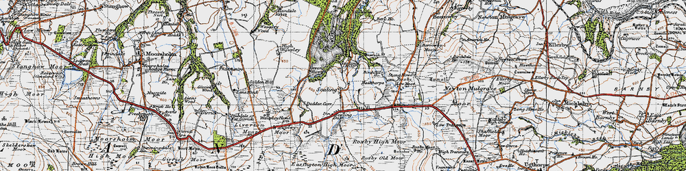 Old map of Low Tranmire in 1947