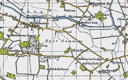 Old map of Scamland in 1947