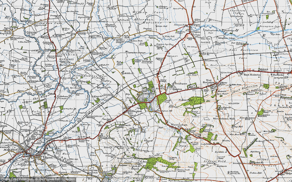 Old Map of Scampston, 1947 in 1947