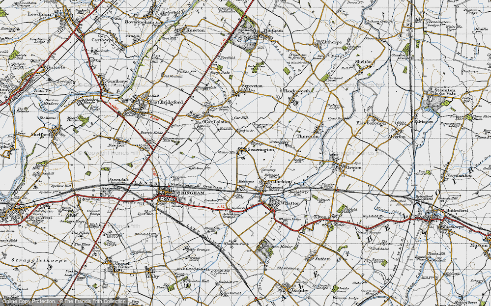 Old Map of Scarrington, 1946 in 1946