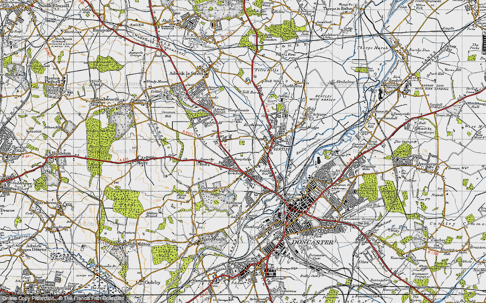 Old Map of Scawthorpe, 1947 in 1947