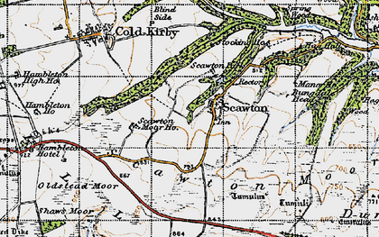 Old map of The Old Rectory in 1947