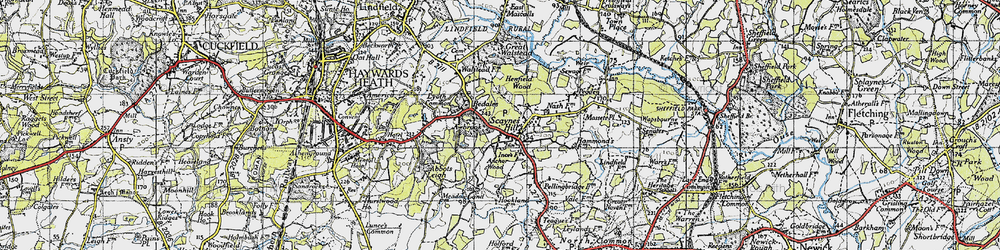 Old map of Abbots Leigh in 1940