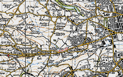 Old map of School Green in 1947