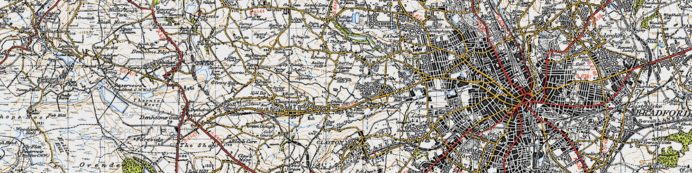 Old map of School Green in 1947