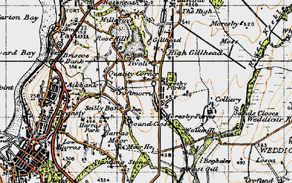 Old map of Scilly Bank in 1947