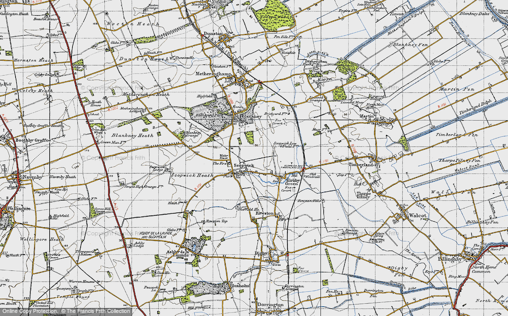 Old Map of Scopwick, 1947 in 1947