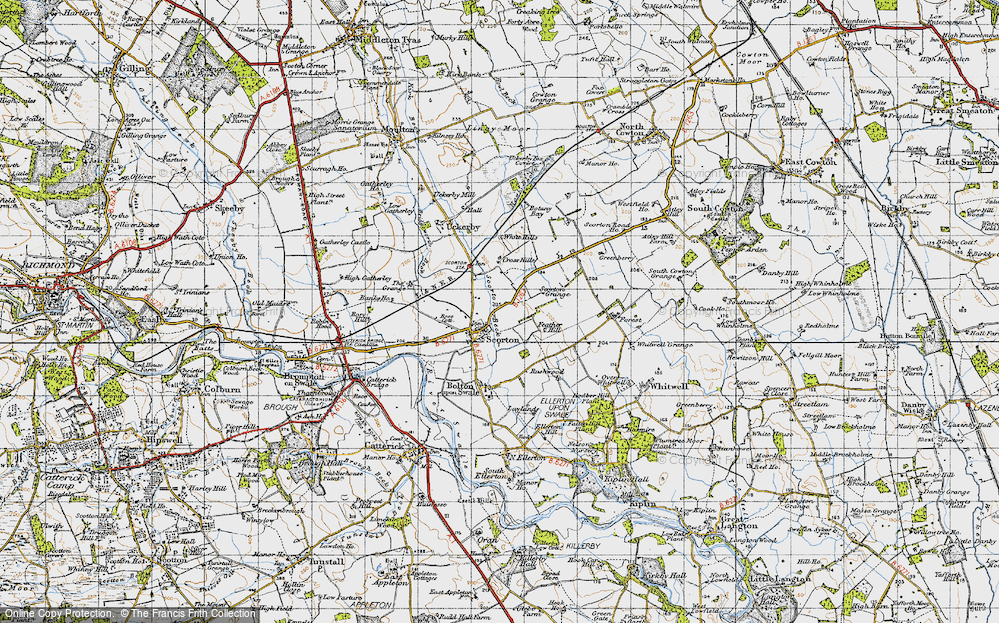 Old Map of Scorton, 1947 in 1947