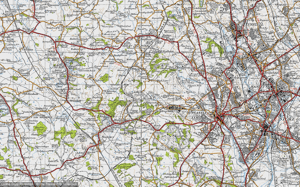 Old Map of Scot Hay, 1946 in 1946