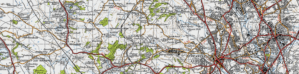 Old map of Scot Hay in 1946