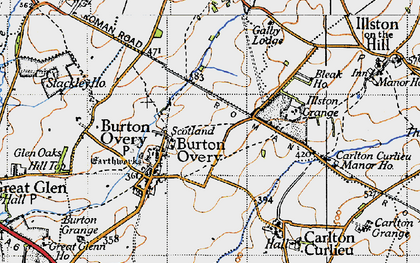 Old map of Scotland in 1946