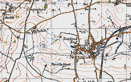 Old map of Scotland End in 1946