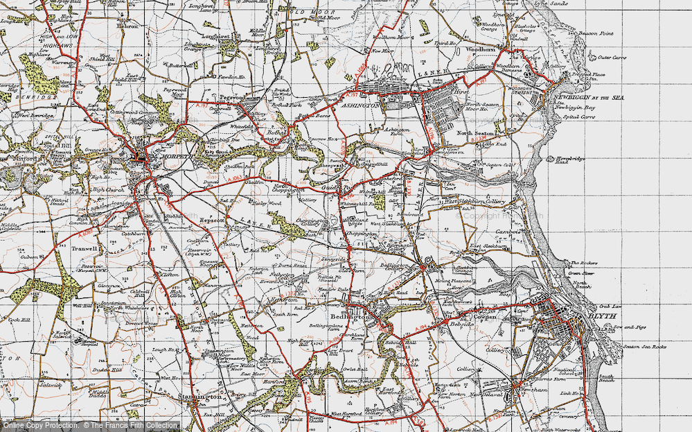 Old Map of Scotland Gate, 1947 in 1947